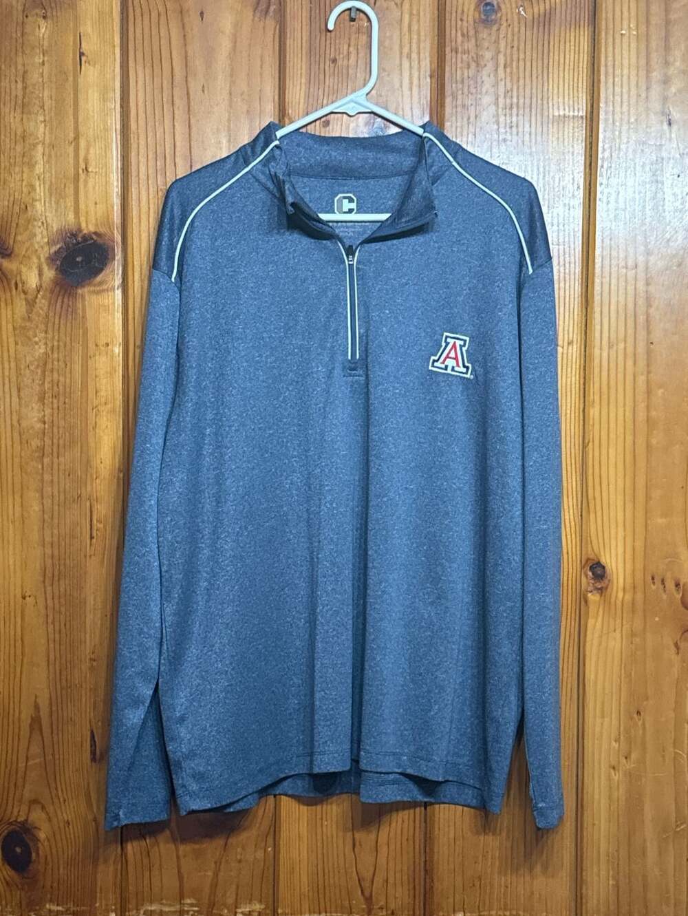 Cutter & Buck Arizona Wildcats Quarter Zip Pullover Size XL Gray